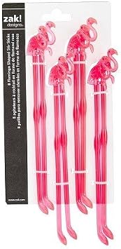 Flamingo Swizzle Sticks, Set of 8