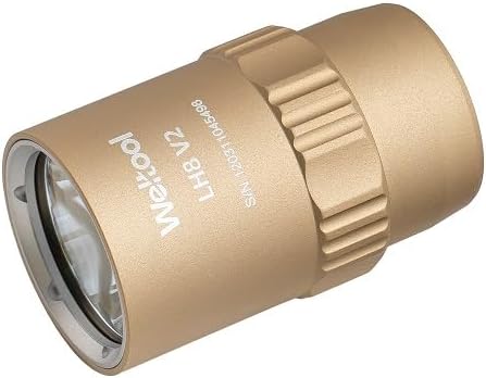Weltool LH8 Weapon Light Head 5700K, 83900 cd 1250 lm for W65/W35 Body or Surefire M600DF,FDE Color
