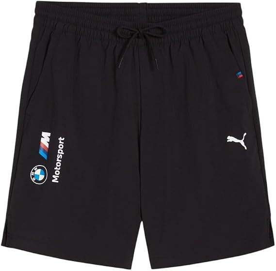 PUMA Mens Bmw M Motorsport Essentials Woven Shorts Casual Bottoms Casual