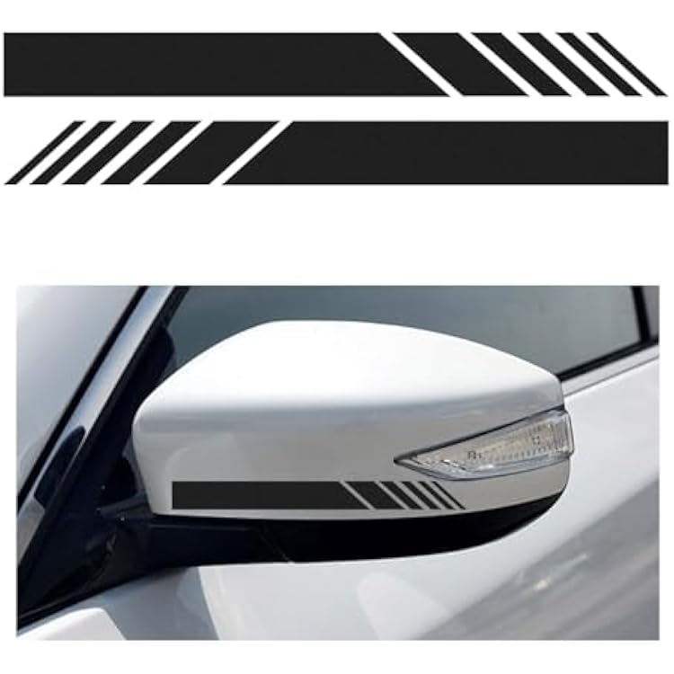 2 PCS Car Rear View Mirror Stickers for Mercedes Benz C-Klasse Limousine W206 I 2021-2024 2025,Waterproof Auto Side Rearview Mirrors Decal Stripes, Rearview Mirror Anti-Collision,Black