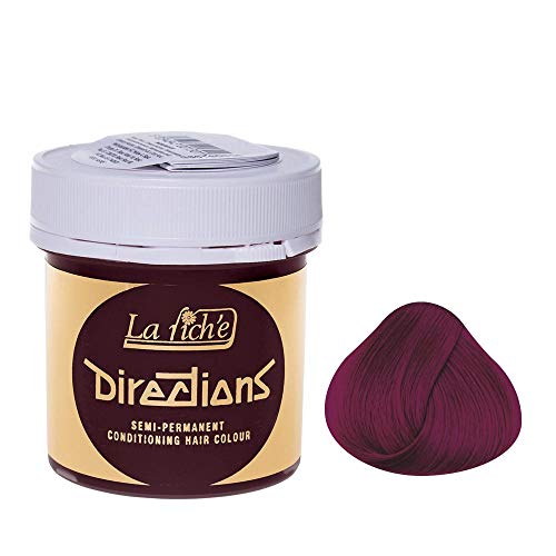 8 X La Riche Directions Semi-Permanent Hair Color 88ml Tubs - Dark Tulip