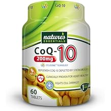 NATURE'S ESSENTIALS CoQ-10 200mg | Heart Health Support & Cellular Energy | Advanced Cyclosome Liposomal Delivery | Non-GMO, Gluten Free, Vegetarian | 60 Tablets