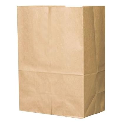 Shopping Bag Flat Bottom 1/6 BBL, Brown Pk500