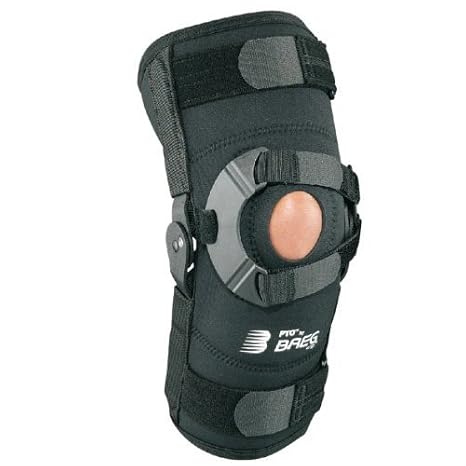 BREG '14312 Brace, Orthopedic, Small 15-18" Thigh Circumference, Airmesh Left Knee Open Back High Performance Pto Latex-Free