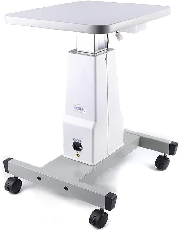 Optometry Lift Table, Optical Optometry Motorized Instrument Lift Working Table, Electric Power Optometrist Work Stand, Professional Eyeglass Shop Work Stand Table