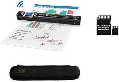 VuPoint ST47 Magic Wand Portable Scanner- Scan On The Go Bundle Includes 8GB Card + Case