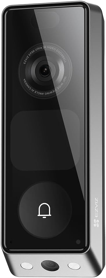 EZVIZ CS - EP8 Ultra Kapı Görüntüleyici, 6 MP + 2 MP Dual Kamera Sistemi, 162° Ultra Geniş Görüş Açısı, Çift Yönlü Görüntülü ve Sesli Görüşme, Pre-Roll Video Kayıt Özelliği, IP65
