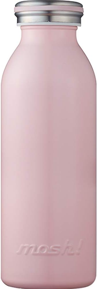 Mosh! DMMB450PE Water Bottle, Vacuum Insulated, Screw Type, Mug Bottle, 1.6 gal (0.45 L), Peach