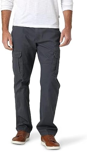 Wrangler Authentics Mens Relaxed Fit Stretch Cargo Pant