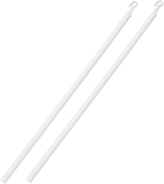 24 Inch Horizontal Window Blind Wand Replacement with Hook | Plastic,Spliceable, Vertical Blinds Rod Replacement, Blinds Stick Replacement