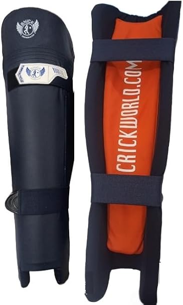 SNICK Premium Batting Keeping Fielding Pads All in One Senior Cricket Leg Guards | for Large Adults | Above 5'10ft Tall