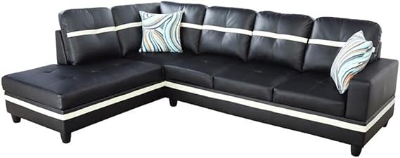 Beverly Fine Furniture Sofa Sectional, Latte
