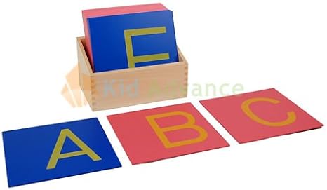 Montessori Capital Case Sandpaper Letters Print w/Box