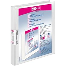 Veloflex VELODUR Presentation Binder White Polypropylene (PP) (Polypropylene (PP) Ring Binders, A4, White, 100 Sheets, 80 g/m2, 5/8)