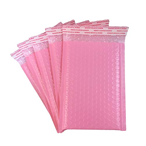 25 Pack 4x6 Inches Small Pink Poly Bubble Lined Mailers Padded Shipping Envelopes Self Seal Mailer Waterproof, Shockproof and Dustproof Pink 4x6 Inches-25pcs