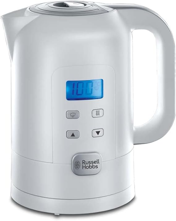 Russell Hobbs Precision Kettle, 1.7l, 2200W, digital temperature adjustment and LCD display, adjustable for baby food and tea preparation 25 ° -100 ° C, keep warm function, tea machine 21150-70