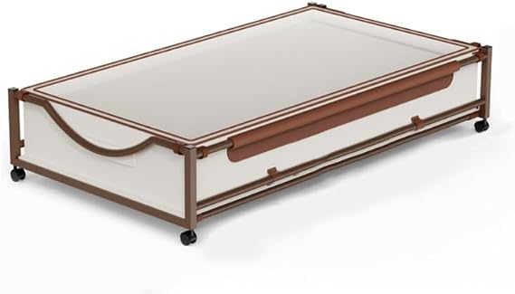OMAIRA Under Bed Storage with Wheels, Underbed Shoe Storage Organizer with Clear Lids,& Rolling Drawers for Clothes, Shoes, Toys Multi-Use Storage Bins and Drawers