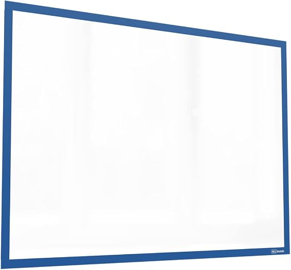 ALLboards Magnetic Document Frame A3 Blue, Clear Document Poster Holder for Metallic Surfaces, Magnetic Document Sleeve
