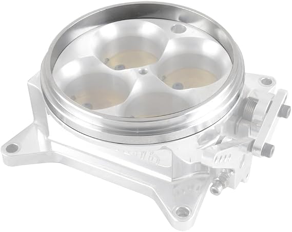 BILLET 4150 STYLE TOP MOUNT THROTTLE BODY TO CARB HAT ADAPTER/SPACER (Natural)