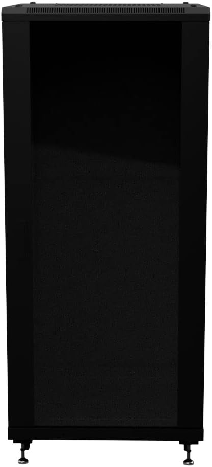 NavePoint 27U AV Rack Cabinet, 28 in Depth, Cold-Rolled Steel, Black