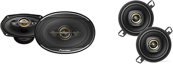 PIONEER TS-A6991FH 5-Way 6" x 9" 750W Car Speakers and TS-A879 450W 3-1/2" 2-Way 100W Car Speakers Bundle