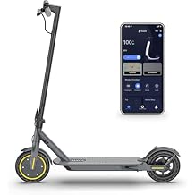 NAVIC Adult Electric Scooter, Folding E Scooter with 350W/500W/750W Powerful Motor, 8.5"/10"/14'' Solid Tires, 22/19/16Mph, 19-31 Miles Max Range, Commuting Scooters with Dual Brakes System, APP