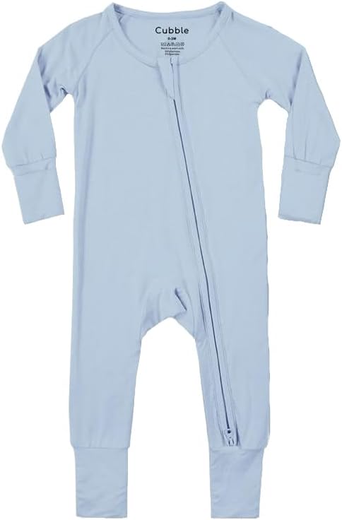 Long Sleeve Bamboo Zipper Sleepsuit/Romper