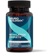Neurobiologix Methylation Complete, Methylated B Complex with Methylfolate, Vitamin B12 & B6, Daily Energy, Immune & Cellular Health Support for Kids & Adults, Gluten Free (30 Count (Pack of 1))
