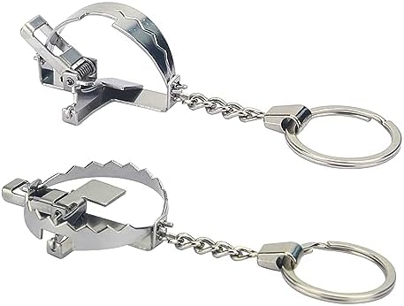 Mini Bear Trap Keychain That Works Fun Keychain Unzip Keychain Birthday Gift Trick Keychain Trick Keychain Mouse Trap 2 PIECE