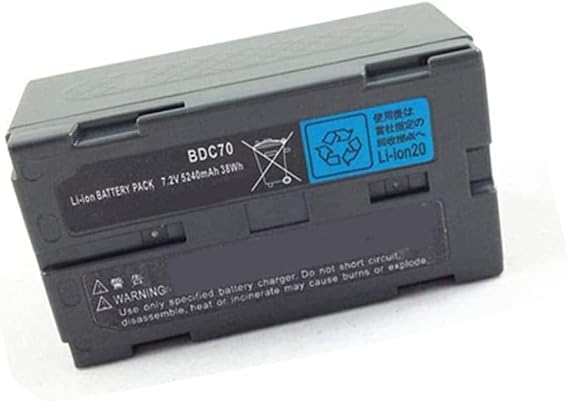 7.2V 5240mAh BDC70 BDC-70 Replacement Battery Compatible with Total Station/GPS