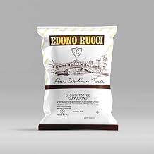 Edono Rucci English Toffee Cappuccino Mix Smooth & Caramelized Flavor, 2lb Bag