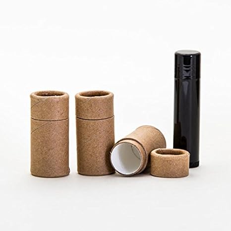 1/4 OZ Kraft Paperboard Lip Balm/Salve/Cosmetic/Lotion Tubes x100