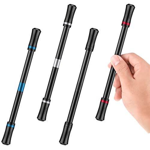 Chinco 4 Pieces Spinning Pens Without Pen Refills Mod Spinner Gaming Finger with Spinner Spin Mod for Student Office Supplies