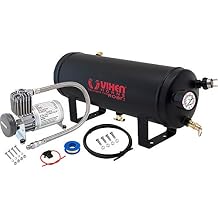 Vixen Horns 1.5 Gallon (6 Liter) Train/Air Horn Tank with 150 PSI Compressor Onboard System/Kit 12V VXO8815