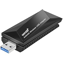 WiFi 6E Adapter Wireless USB for PC - AXE5400 Tri-Band 6G/5G/2.4G WiFi 6E USB Adapter for Desktop PC Laptop, MU-MIMO Technologies, Wireless Adapter for Desktop Network Adapters Supports Windows 11/10