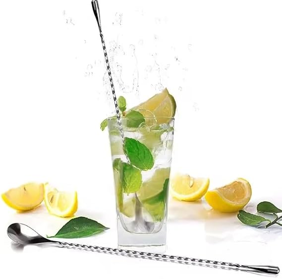 Zuvo Cocktail Stirrer 12 inch Bar Spoon, Stainless Steel Cocktail Spoon