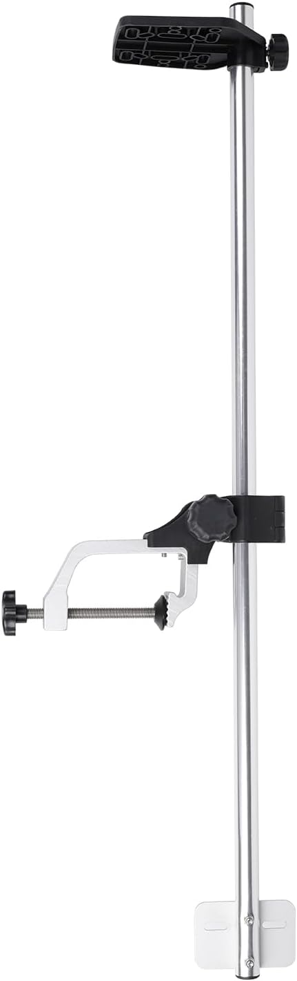 Portable Fish Finder Mount, Transducer Pole Mount with 360 Degree Adjustable Large 3.31inch Clamp Opening for Boats, Canoes, and Kayaks