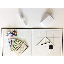 Make Your Own Board Game Kits (Bundle of 4) with 18"x18" Quad Fold Board with Printed Frame