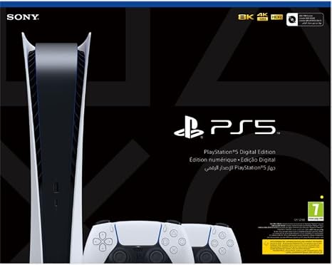 PlayStation 5 Console Digital Edition + 2 PS5 DualSense™ Wireless Controller - Weiß