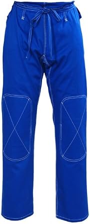 Brazilian Jiu Jitsu BJJ Pants Blue Cotton Heavy Size