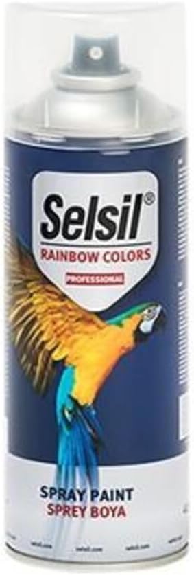 Selsil Rainbow 400 Ml Spray Paint Silver Gray