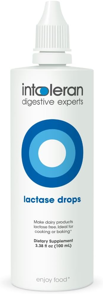 Intoleran Lactase Digestive Enzyme Drops - 3.38 FL Oz (100 ml)