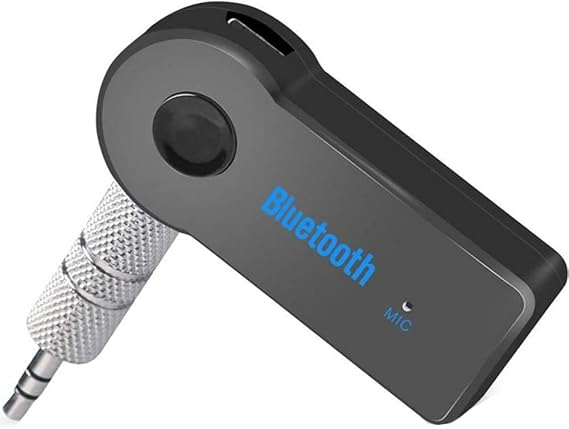 Mini Bluetooth Receiver for LG K11 Plus - Wireless to 3.5mm Jack Hands-Free Car Kit 3.5mm Audio Jack w/LED Button Indicator for Audio Stereo System Headphone Speaker