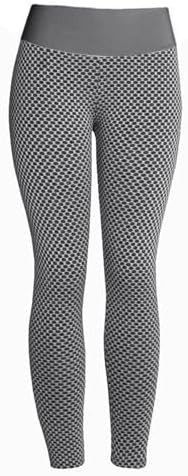 Famous TikTok Leggings, Yoga Pants for Women High Waist Tummy Control Booty Bubble Hip Lifting Workout Running Tights D-Gray