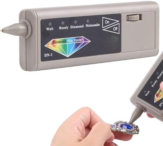 Gemstone Tester Pen - High Accuracy Jewelry Tester for Diamond & Moissanite, Portable Detector for Gem Identification
