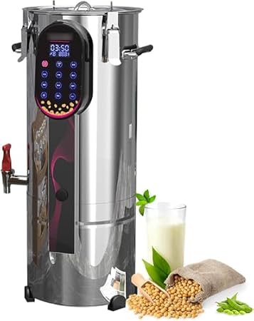 Electric Nut Milk Maker Machine for Almond Oat Coconut Soy, Automatic Grinding Cleaning, 24H Keep Warm, 11L Capacity