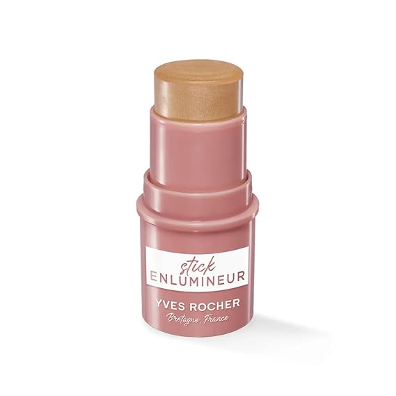 Yves Rocher Stick Highlighter with Coconut Oil Luminous Glow Creamy Texture Easy Blend Natural Radiance Long-Lasting Makeup Bronze 4.8g / 0.17oz