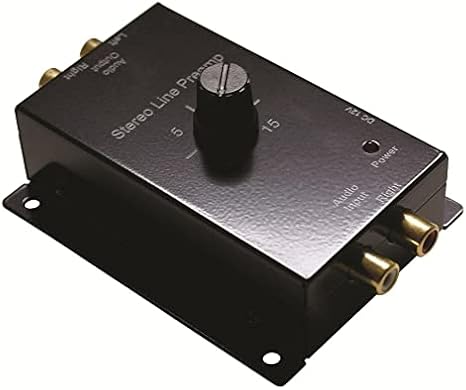 Stereo Line Level Amplifier Adjustable 0~15dB Gain; Product Range:-; Plug Type:-