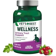 Vet's Best Cat Urinary Supplement, Urinary Tract Support Chewable for Cats, Supports A Healthy Urinary Tract in Cats, 60 Chewable Tablets