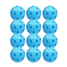 Warping Point Pickleball Balls | 26 Holes, 40 Holes | 4 Pack, 12 Pack | Meet USAPA Specifications | High Bounce Durable Practice Pickle Ball for Beginner & Intermediates | Orange, Blue, Yellow, Green